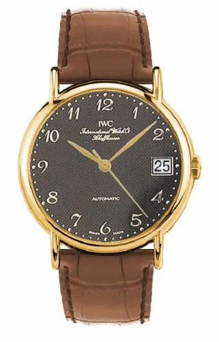 IWC Portofino Automatic Yellow Gold / Black - Breguet / Strap IW3513-09 (IW351309)